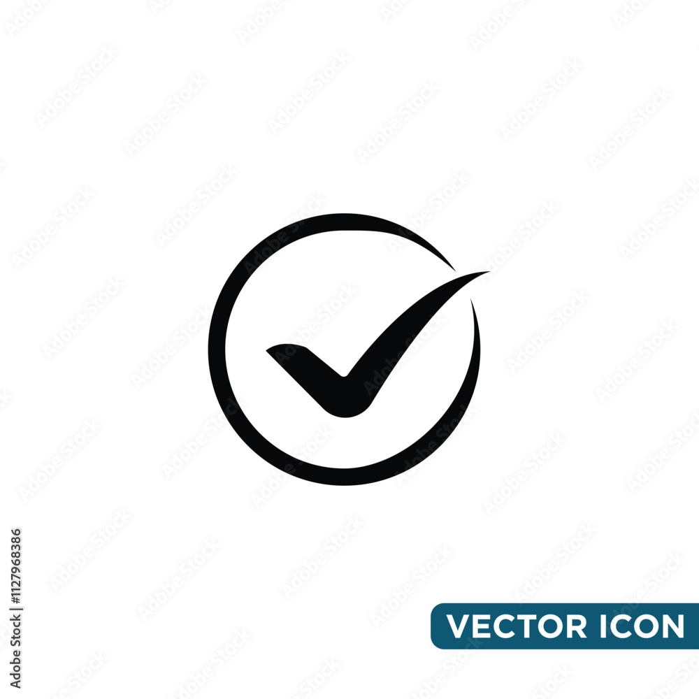 Simple Check Mark Icon Design Template Simple Check Mark Icon Design Template