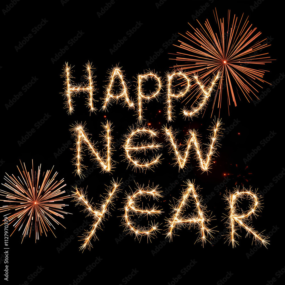 Happy New Years fireworks AI Happy New Years fireworks AI