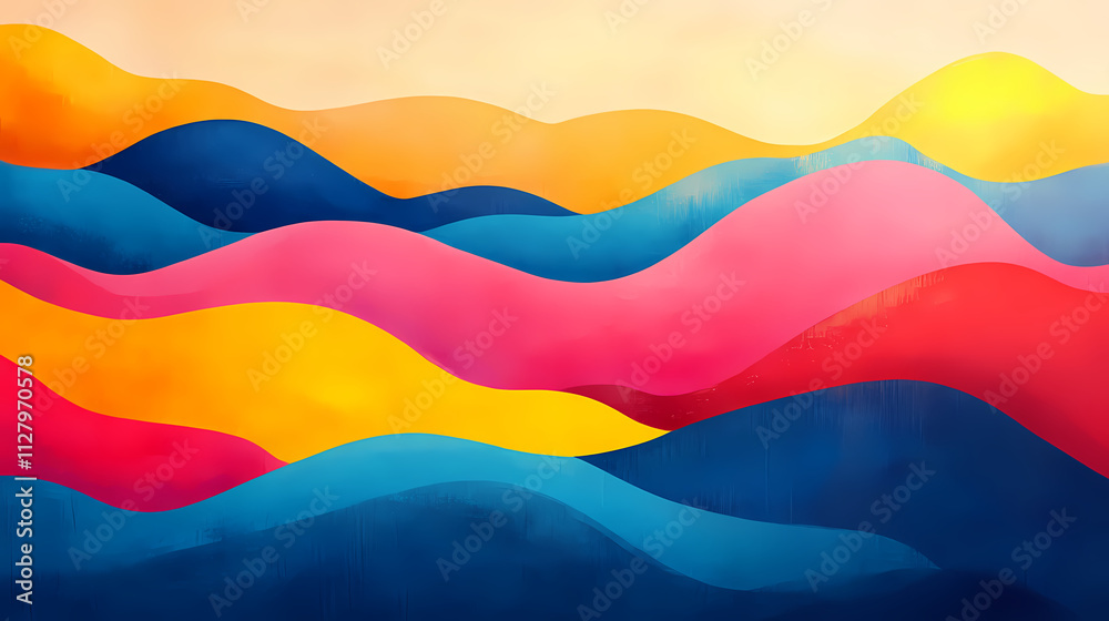 Abstract saturated colorful background with vivid waves. Fable. Illustration Abstract saturated colorful background with vivid waves. Fable. Illustration