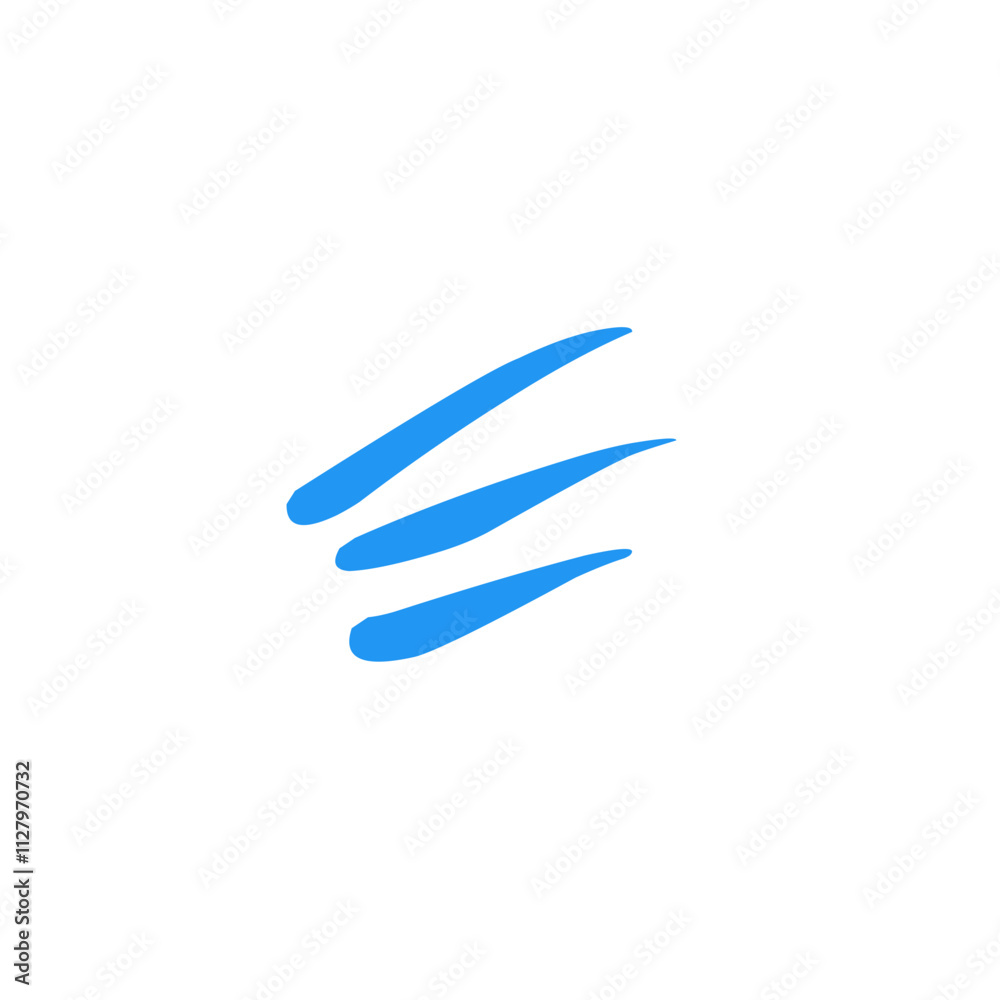 blue swirl swoosh element blue swirl swoosh element