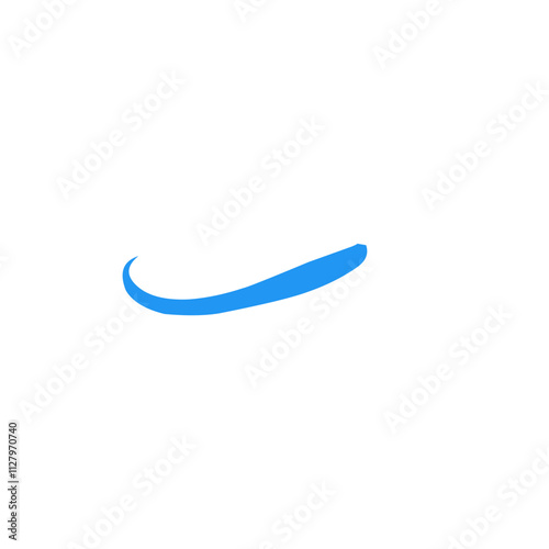 blue swirl swoosh element 