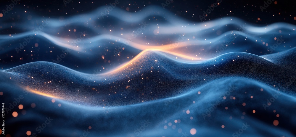 Dynamic Glowing Abstract Background with Blue and Black Gradient Soft Lighting Noise Texture Design Dynamic Glowing Abstract Background with Blue and Black Gradient Soft Lighting Noise Texture Design