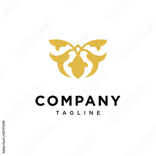 ethnic batik motif logo icon vector
