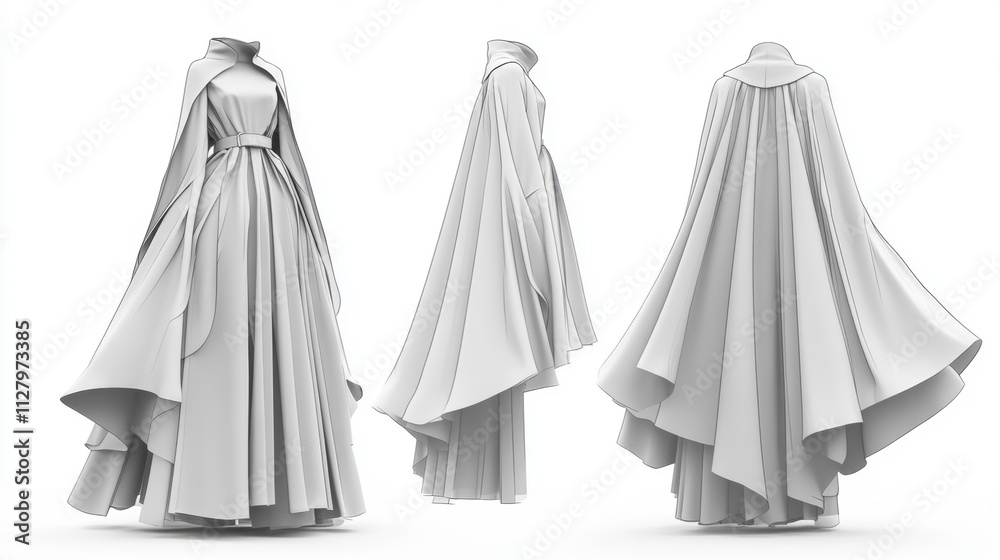 Ultra detailed, photorealistic fashion design sketch of a chic trench coat with contrast piping Ultra detailed, photorealistic fashion design sketch of a chic trench coat with contrast piping