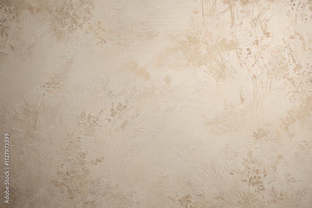 there is a wall with a white and brown pattern on it