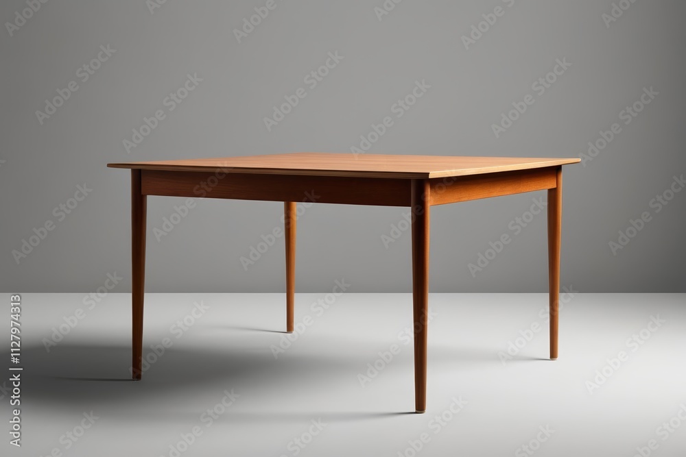 there is a small table with a wooden top on a gray surface there is a small table with a wooden top on a gray surface