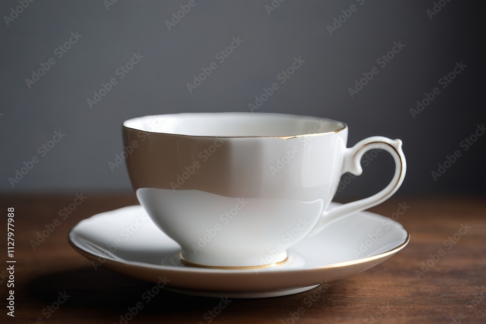 there is a white cup and saucer on a wooden table there is a white cup and saucer on a wooden table
