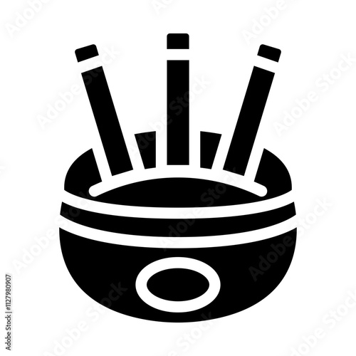 Incense Stick Solid Icon