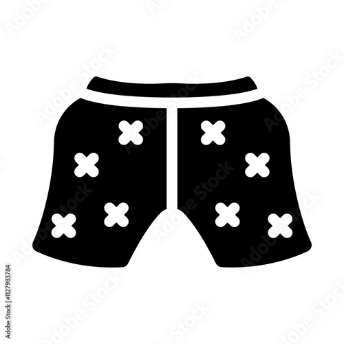 Summer Shorts Solid Icon