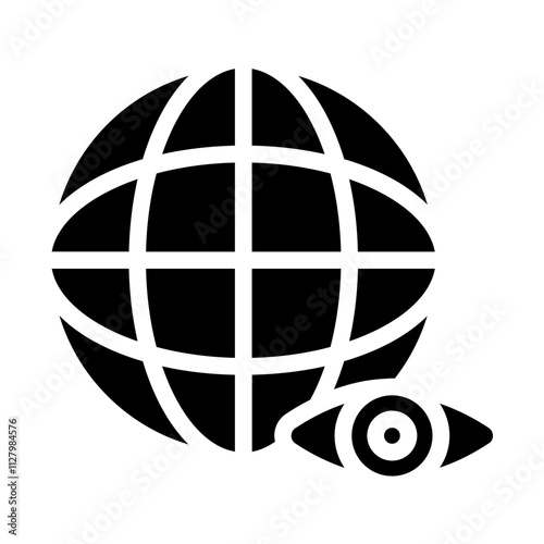 Internet Vision Solid Icon