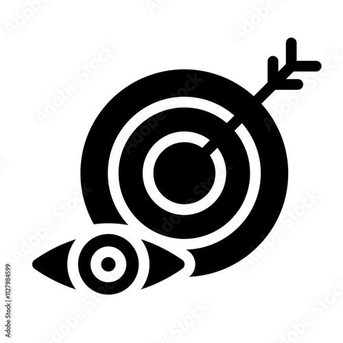 Target Vision Solid Icon