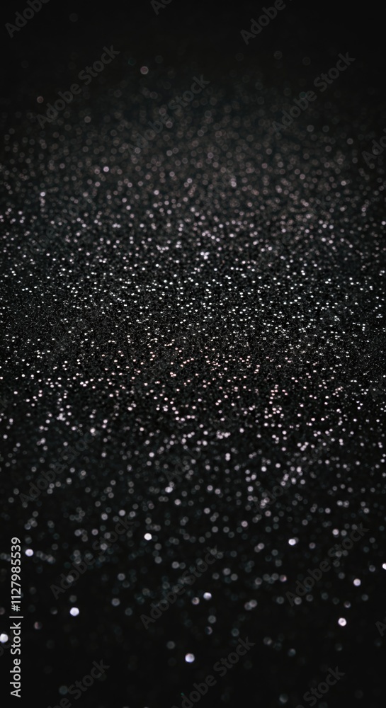 Obraz premium Sparkling Black Glitter Background for Elegant Designs