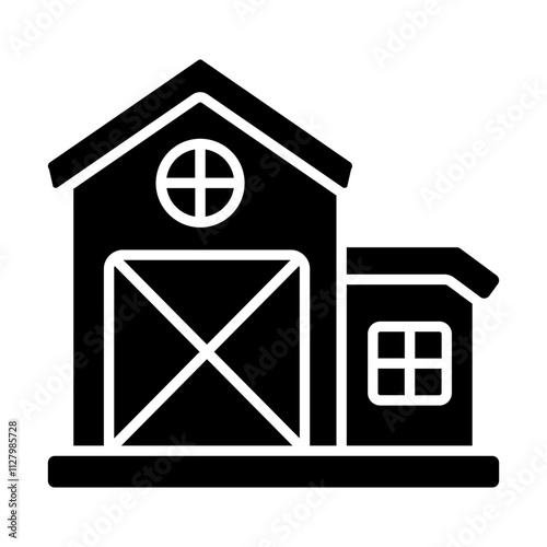 Barn solid icon