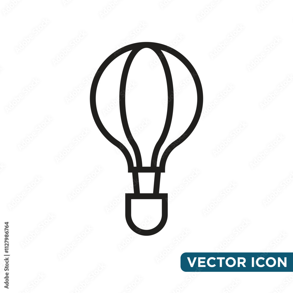Simple Air Ballon Icon Design Template Simple Air Ballon Icon Design Template
