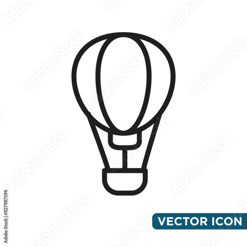 Simple Air Ballon Icon Design Template