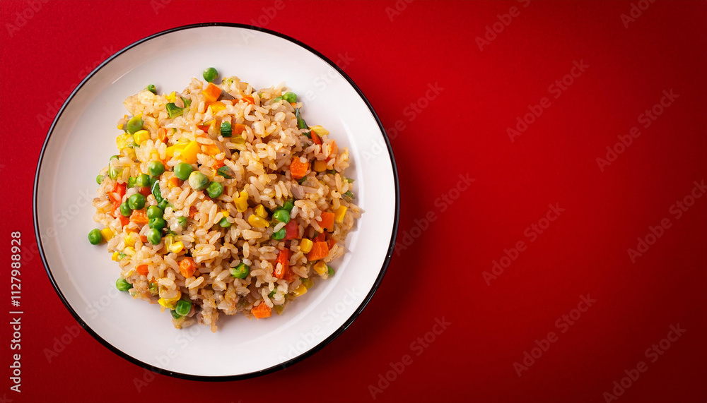 Concept of tasty fast food instant noodles