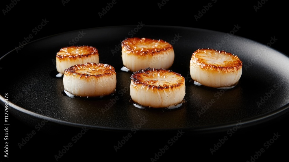 Seafood dish with scallops Seafood dish with scallops