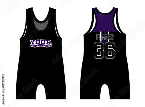 The wrestling singlets mockup is a perfect fit for all sports. The designs that go on casual wear, shirts, fashion apparel, and all kinds of team uniform