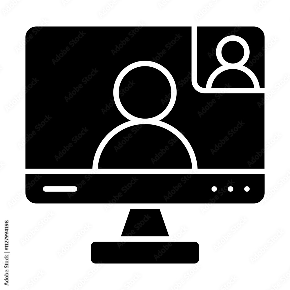 Video Call solid icon Video Call solid icon
