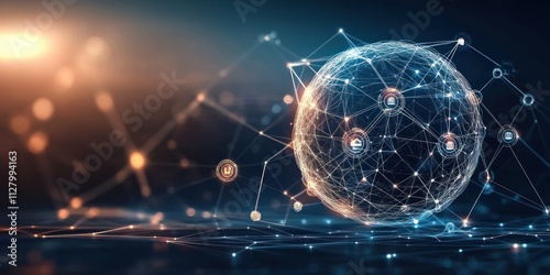 Future Communication Network Visualisation Digital Connection Technology