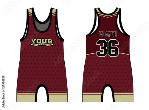 The wrestling singlets mockup is a perfect fit for all sports. The designs that go on casual wear, shirts, fashion apparel, and all kinds of team uniform