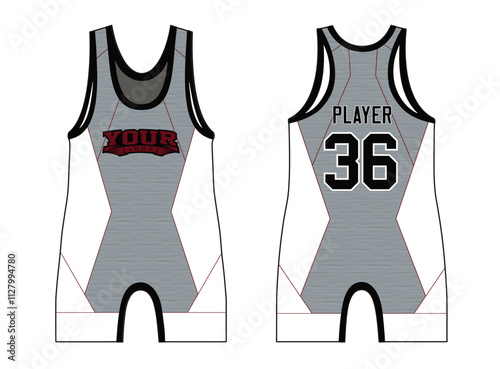 The wrestling singlets mockup is a perfect fit for all sports. The designs that go on casual wear, shirts, fashion apparel, and all kinds of team uniform