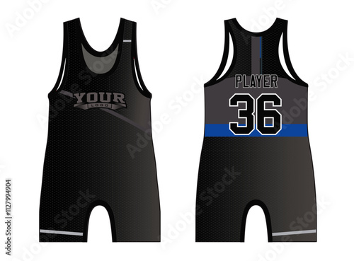 The wrestling singlets mockup is a perfect fit for all sports. The designs that go on casual wear, shirts, fashion apparel, and all kinds of team uniform