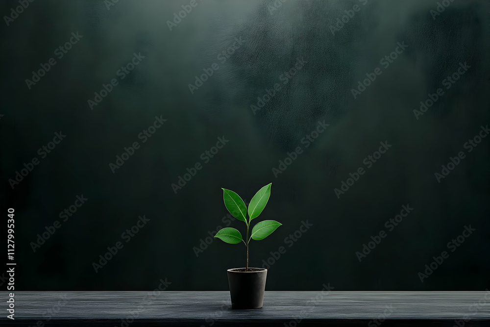 Dark Green Plant Illustration Dark Green Plant Illustration
