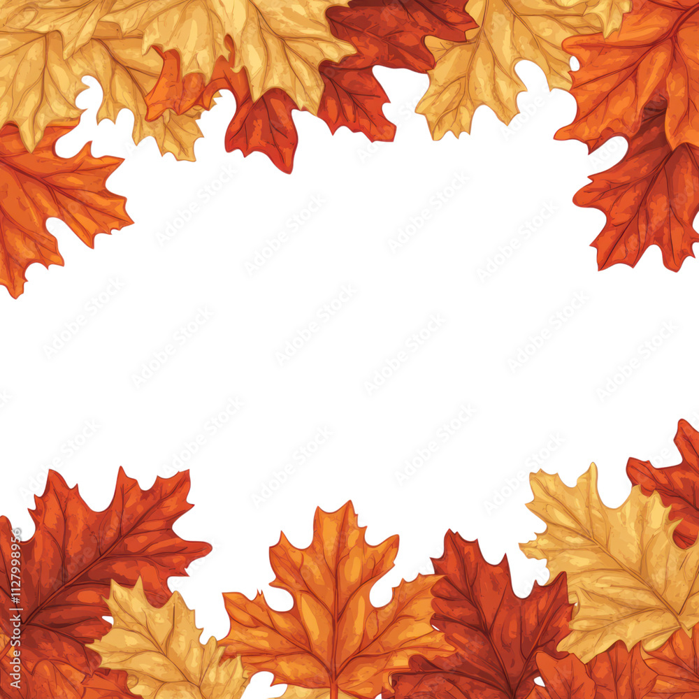 Obraz premium Autumn Leaves Frame