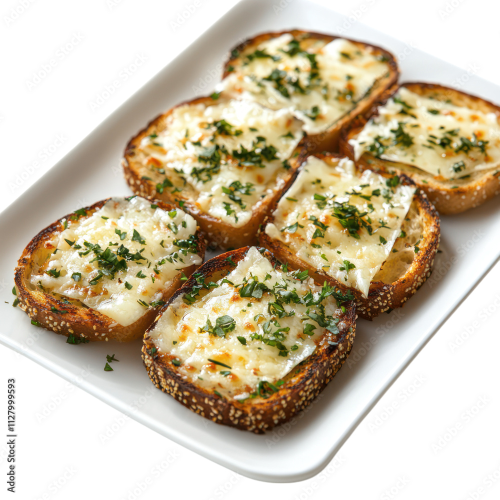 Garlic Bread with Cheese and Herbs Garlic Bread with Cheese and Herbs