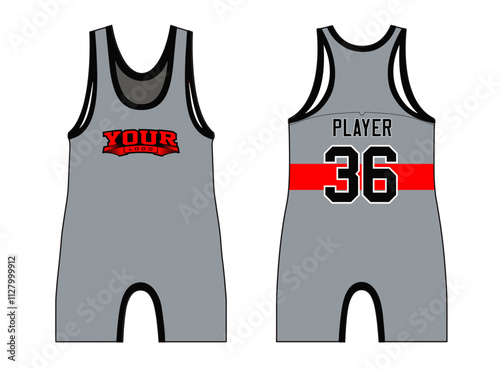 The wrestling singlets mockup is a perfect fit for all sports. The designs that go on casual wear, shirts, fashion apparel, and all kinds of team uniform