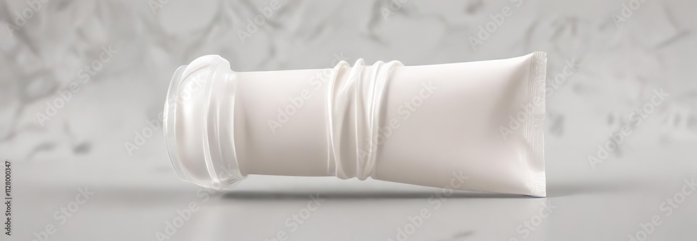 White cream lotion swatch isolated on white background, sample, close-up, cream, texture White cream lotion swatch isolated on white background, sample, close-up, cream, texture