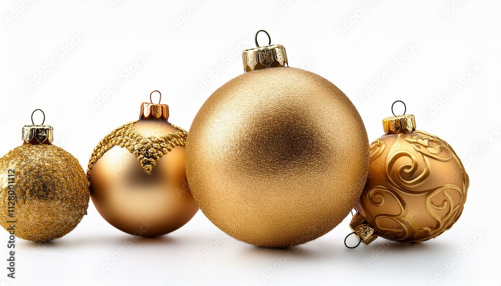 golden christmas ball or Gold Christmas balls gold christmas jewelry on isolated white background golden christmas ball or Gold Christmas balls gold christmas jewelry on isolated white background