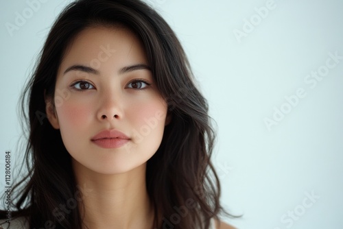 Woman with long dark hair