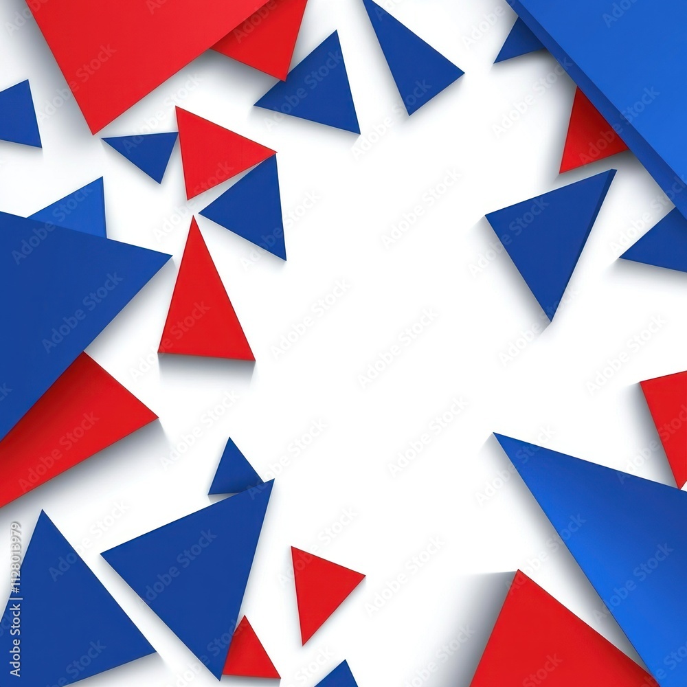 Abstract red and blue triangle pattern background. Abstract red and blue triangle pattern background.