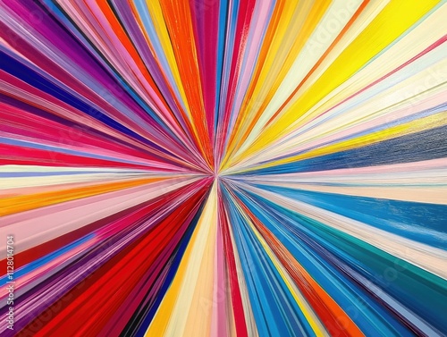 Wallpaper Mural Multicolored Sunburst Painting Torontodigital.ca