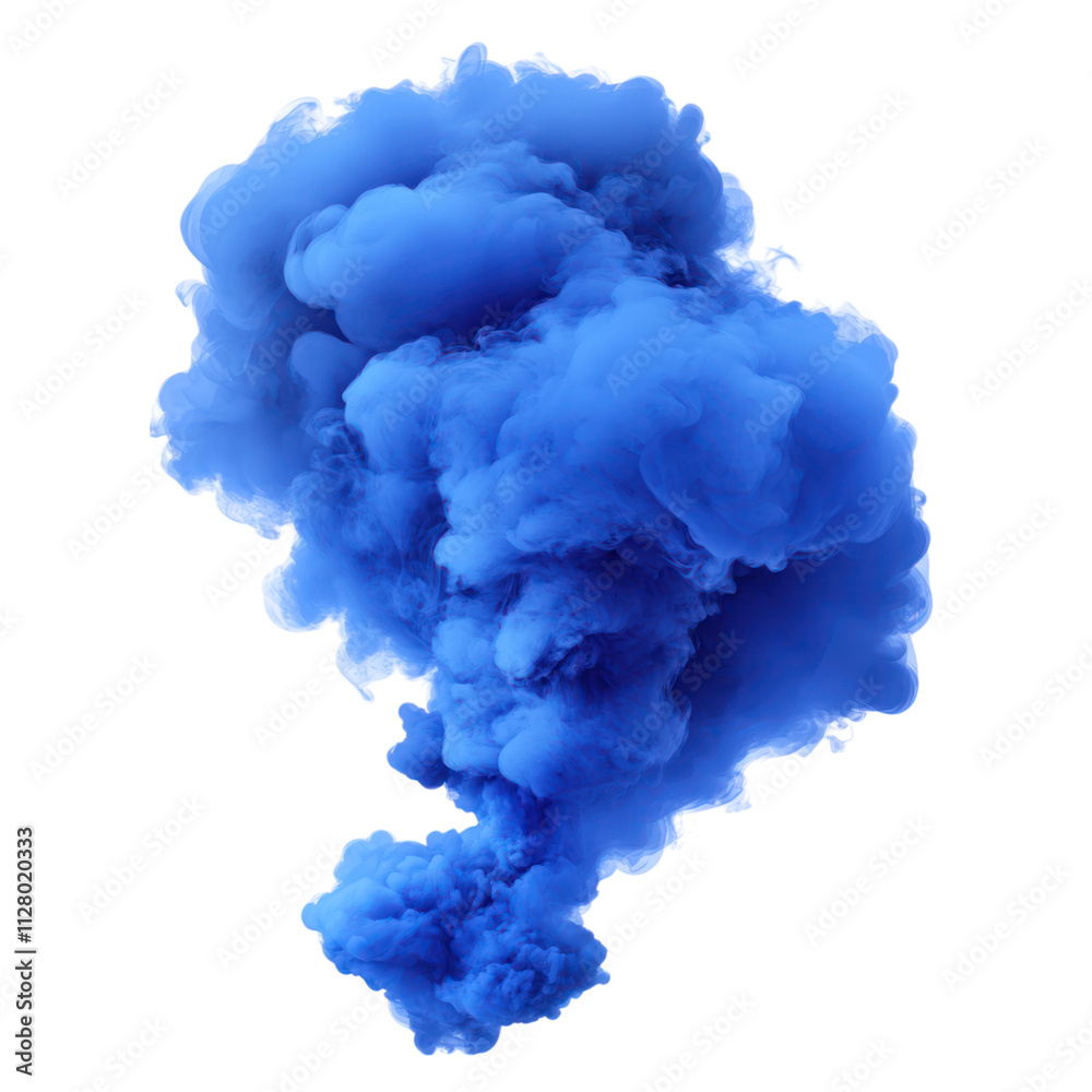 Abstract Blue Smoke Cloud On Transparent Background Abstract Blue Smoke Cloud On Transparent Background