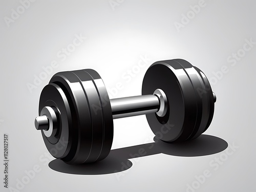 dumbbell isolated on white