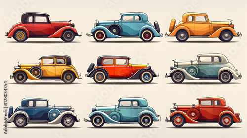 Vintage Cars Collection  Classic Retro Automobiles