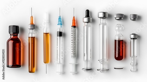 Medical Syringes and Vials: A Sterile Product Shot AI Generated