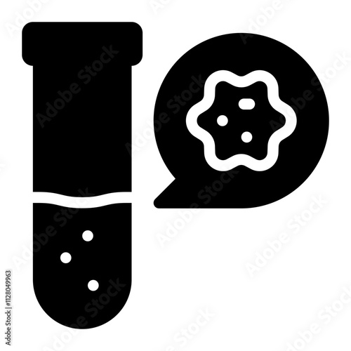 test tube glyph icon