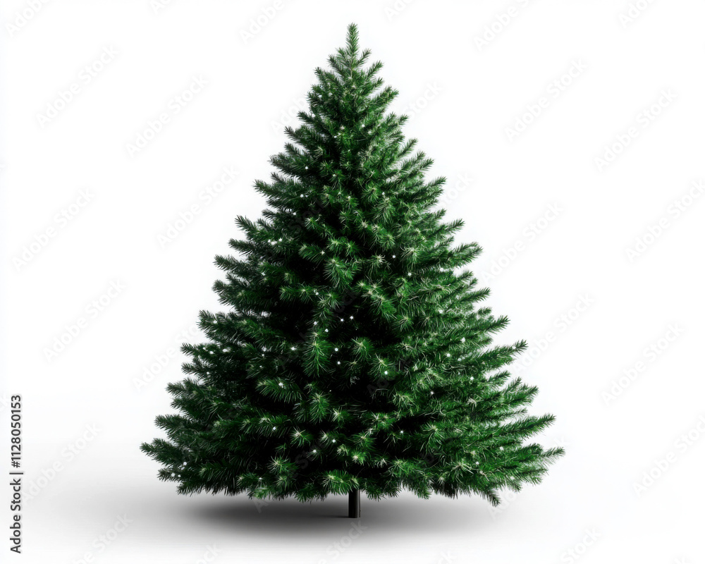 A vibrant Christmas tree ready for holiday decorations. A vibrant Christmas tree ready for holiday decorations.