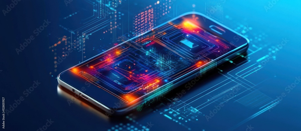 Smartphone internal circuitry and digital technology. Smartphone internal circuitry and digital technology.
