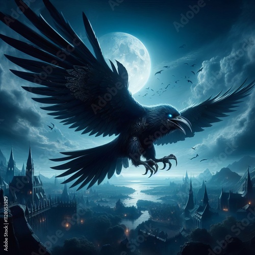  Corvin A bold raven like flying machine with a dark glossy body photo