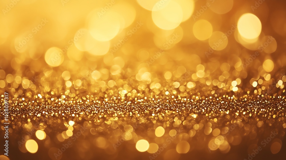 Golden glitter sparkles in soft light, creating a dynamic, elegant scene perfect for celebrations. Golden glitter sparkles in soft light, creating a dynamic, elegant scene perfect for celebrations.