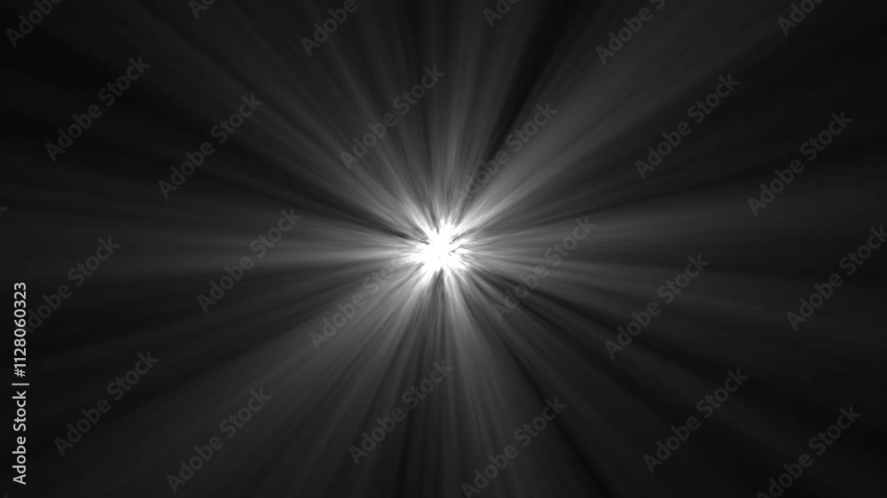 Light beams on black background. Light animation. Loop of rays glowing Light beams on black background. Light animation. Loop of rays glowing