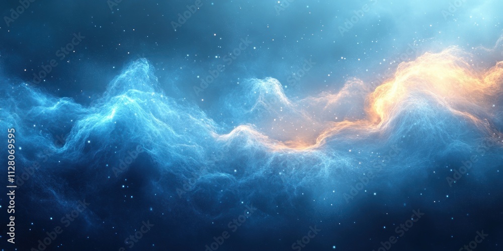 Abstract Light Blue Background with Soft Focus and Gentle Shadows for Product Display