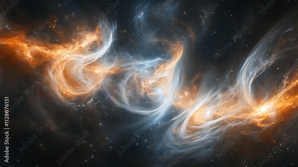 Celestial Dance: Swirling Nebulae in Cosmic Embrace Celestial Dance: Swirling Nebulae in Cosmic Embrace