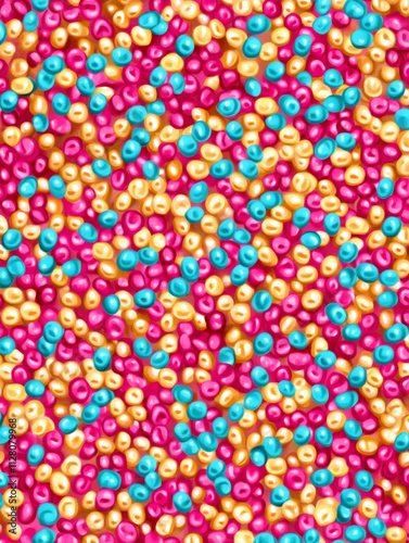 background with colorful beads circles