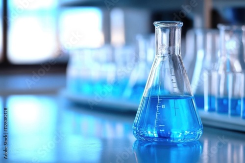 Close-up of Laboratory Equipment Featuring Beakers and Flasks